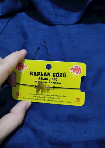 Diger Kaplan Gözü Bileklik - Renkli ve Altın Ton