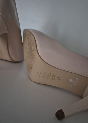 36 Beden ten rengi Renk Bej Minimalist Stiletto Topuklu Kadın Ayakkabı