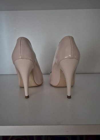 36 Beden Bej Minimalist Stiletto Topuklu Kadın Ayakkabı