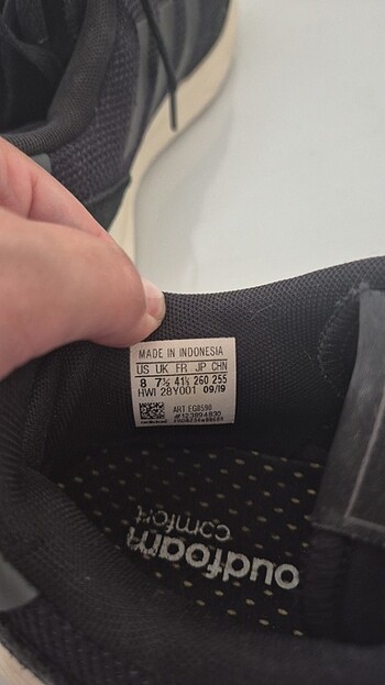 41,5 Beden siyah Renk Adidas