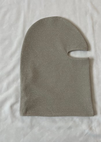 Bej simli balaklava maske küçük beden