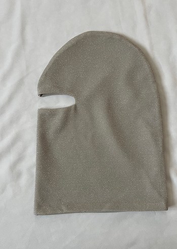 American Vintage Bej simli balaklava maske küçük beden
