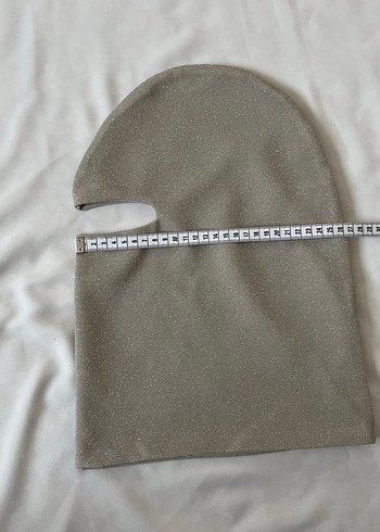 Beden Bej simli balaklava maske küçük beden