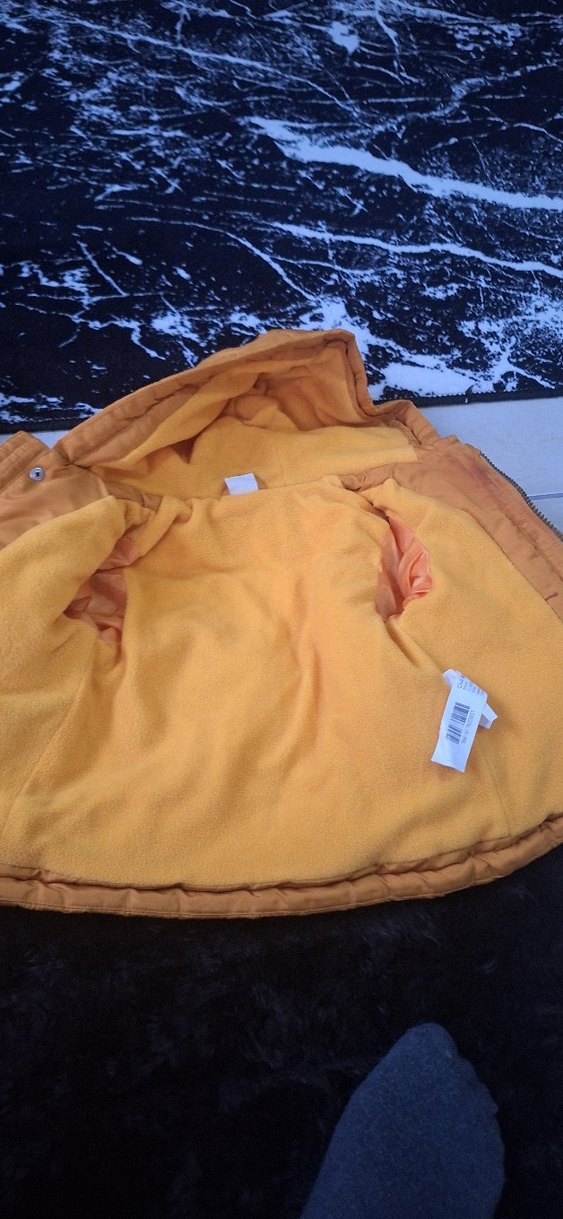 Kapüşonlu Düğmeli Erkek Çocuk Mont - Görsel 2