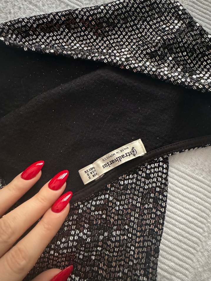 Stradivarius parlak alt üst takım - Görsel 4