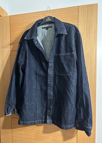 Sisley Koyu Mavi Denim Gomlek