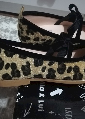 Kız Çocuk Leopar Desenli Tokalı Babet - Görsel 5