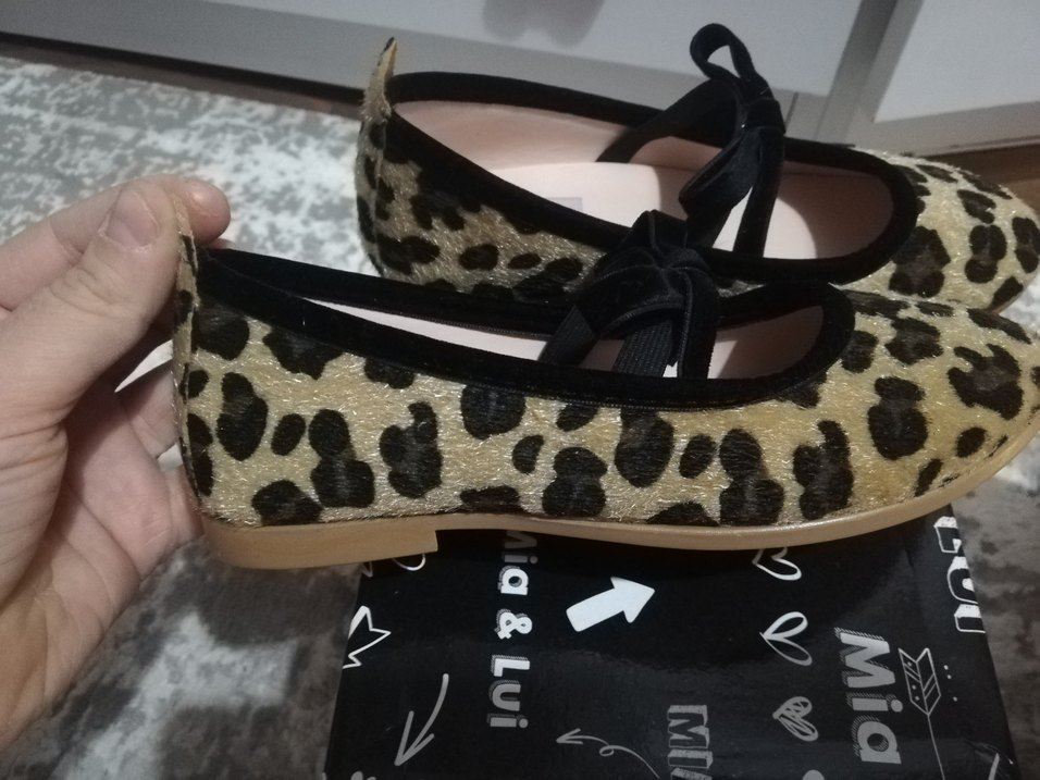 Kız Çocuk Leopar Desenli Tokalı Babet - Görsel 5