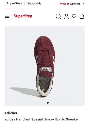 adidas Bordo Süet Platform Topuklu Spor Ayakkabı