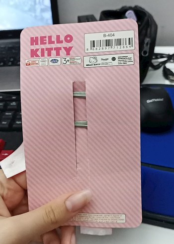 Hello Kitty Baskılı Renkli Saç Tokası - Görsel 3