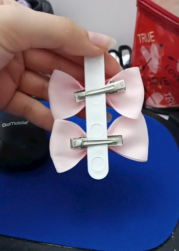 Renkli Desenli Çocuk Fiyonk Toka - Görsel 4