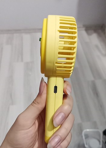Sarı Taşınabilir Mini Vantilatör - Görsel 5