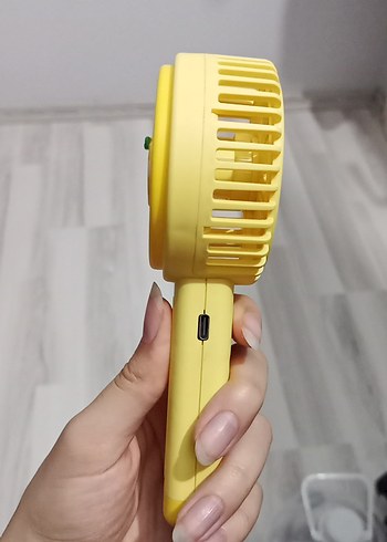 Sarı Taşınabilir Mini Vantilatör - Görsel 6