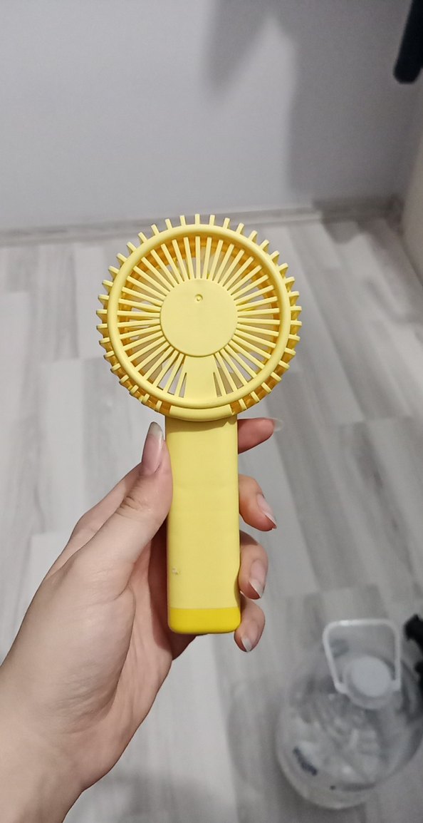 Sarı Taşınabilir Mini Vantilatör - Görsel 4