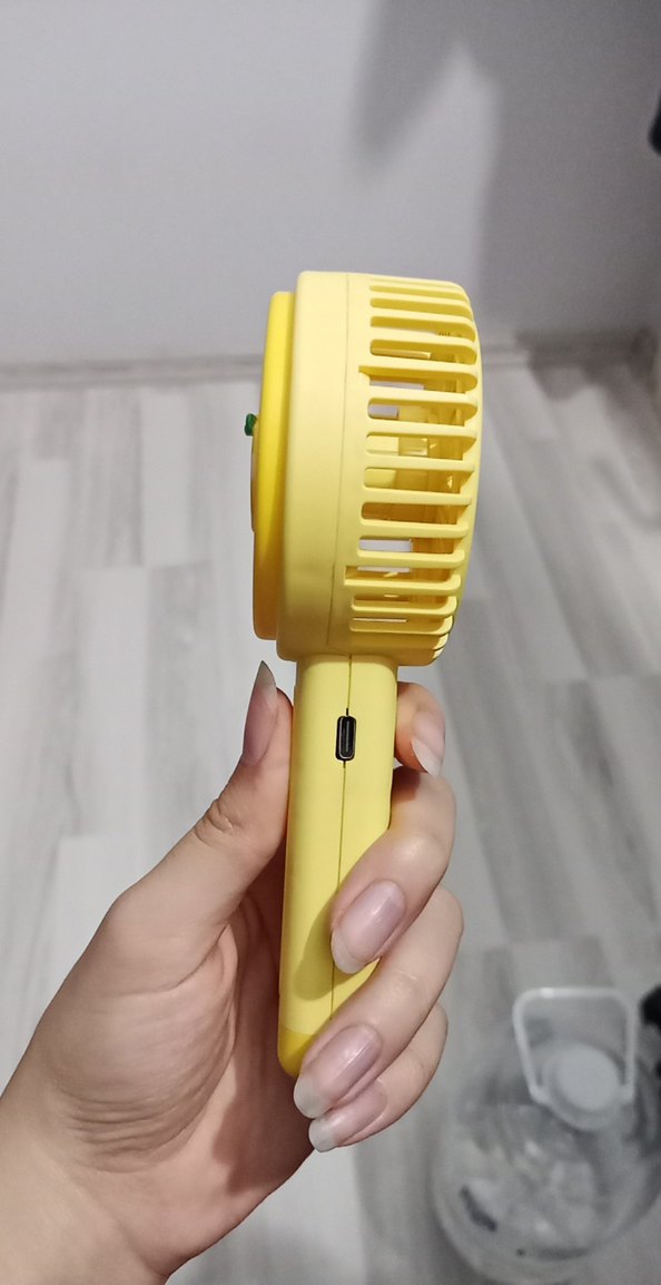 Sarı Taşınabilir Mini Vantilatör - Görsel 5