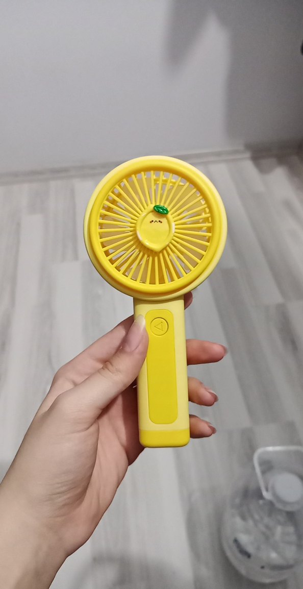 Sarı Taşınabilir Mini Vantilatör - Görsel 3