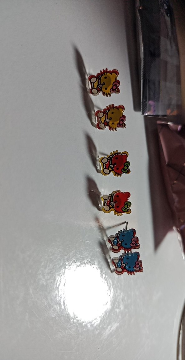 çocuk hello kittyli küpe - Görsel 2