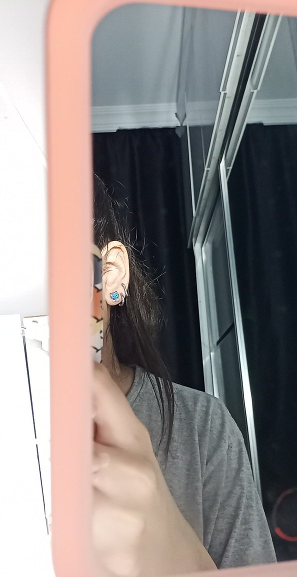 çocuk hello kittyli küpe - Görsel 3