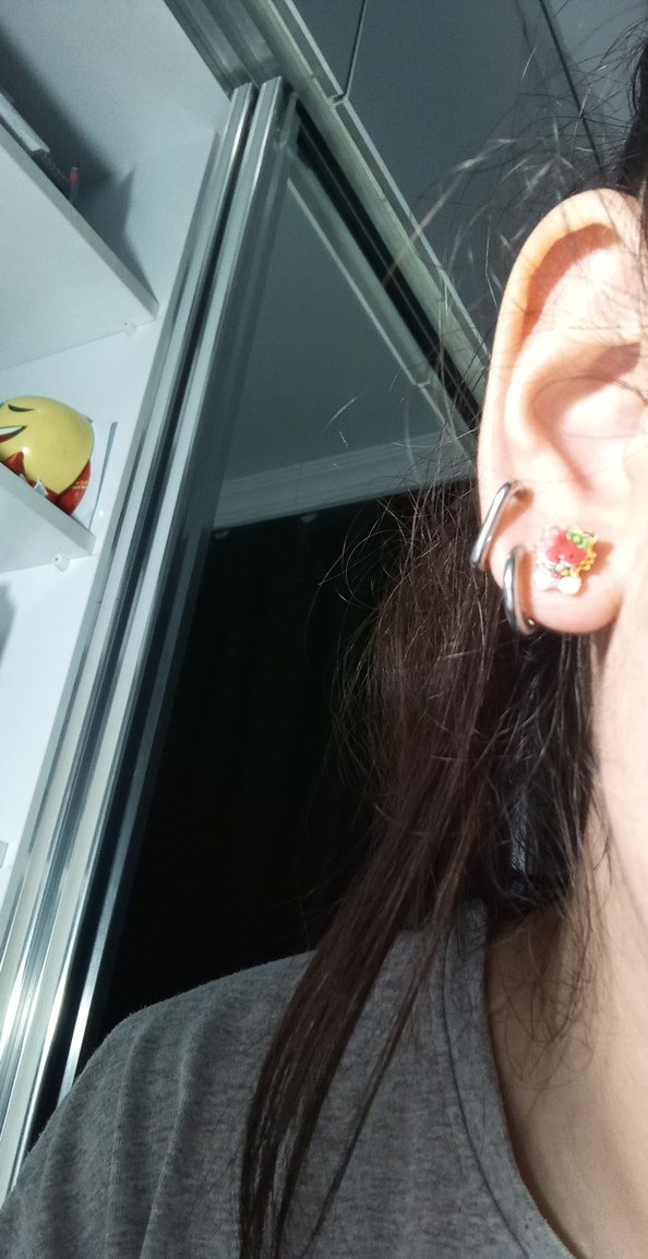 çocuk hello kittyli küpe - Görsel 4