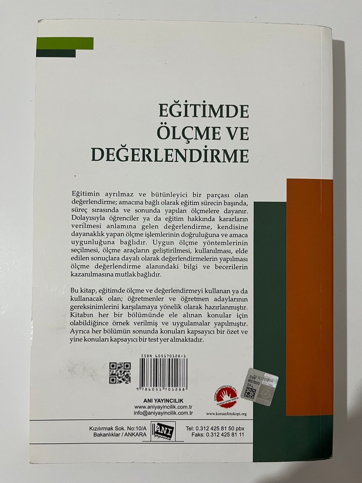 Eğitimde Ölçme ve Değerlendirme Kitabı - Görsel 2