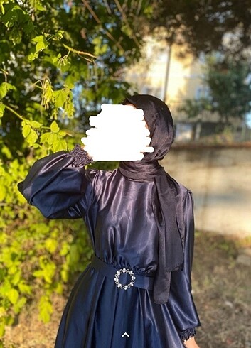 Diğer Tesettür saten abiye+şal