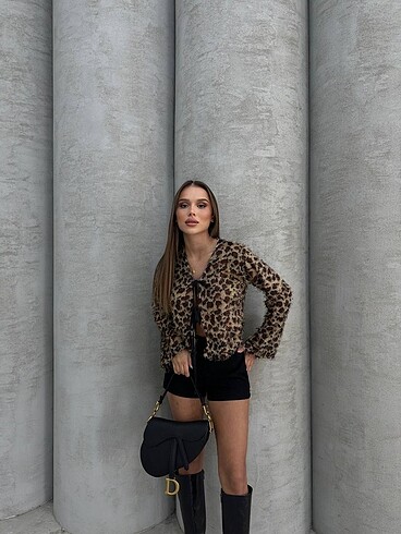 Zara Leopar Desenli Hırka