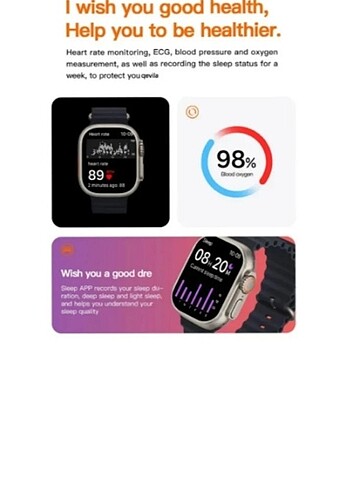 Smart Watch T800 ultra ( Akıllı Saat) - Görsel 3