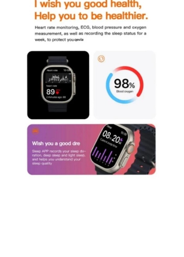 Smart Watch T800 ultra ( Akıllı Saat) - Görsel 3