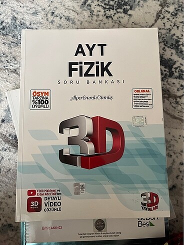 3D AYT fizik soru bankası