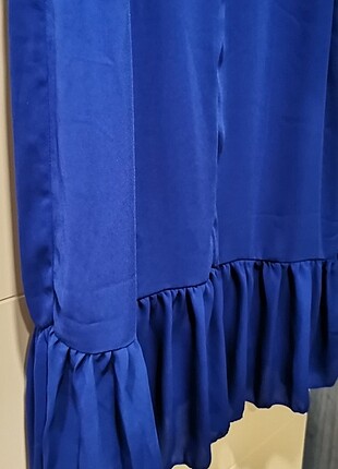 40 Beden Saks mavisi trendyol elbise