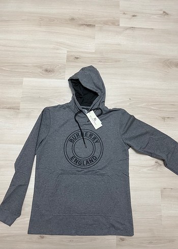 Burberry Gri Kapüşonlu Sweatshirt