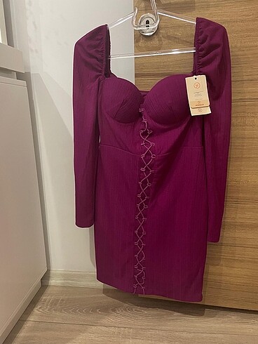 Bordo elbise