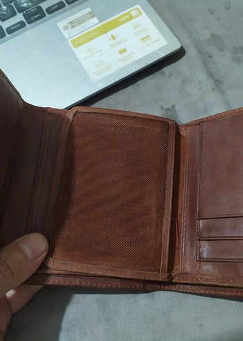 Kahverengi Minimalist Erkek Cüzdanı - Görsel 7