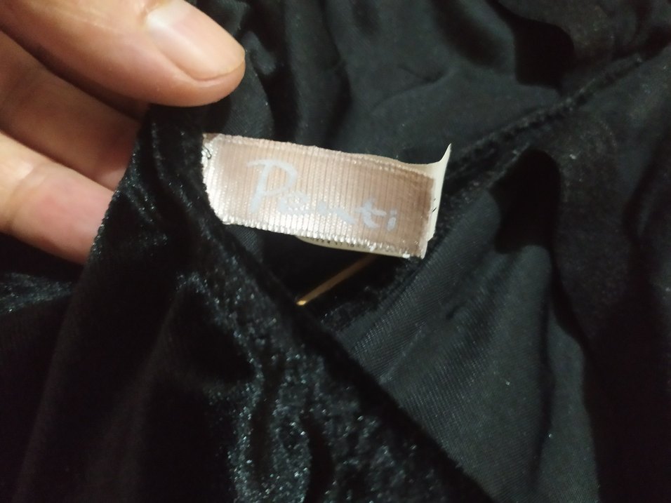 Düğmeli İşlemeli Siyah Mini Mayo - Görsel 5