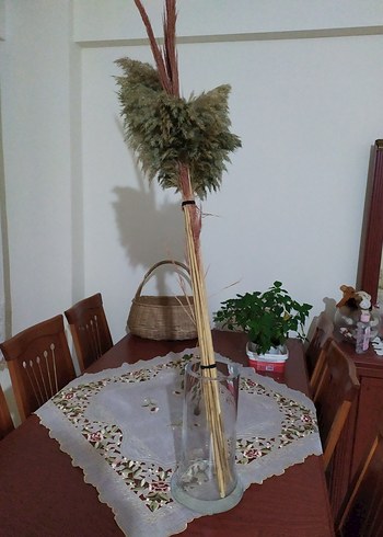 Diğer Pembe Şeffaf Cam Vazo