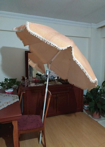 Bej Pileli Bohem Kadın plaj Şemsiye