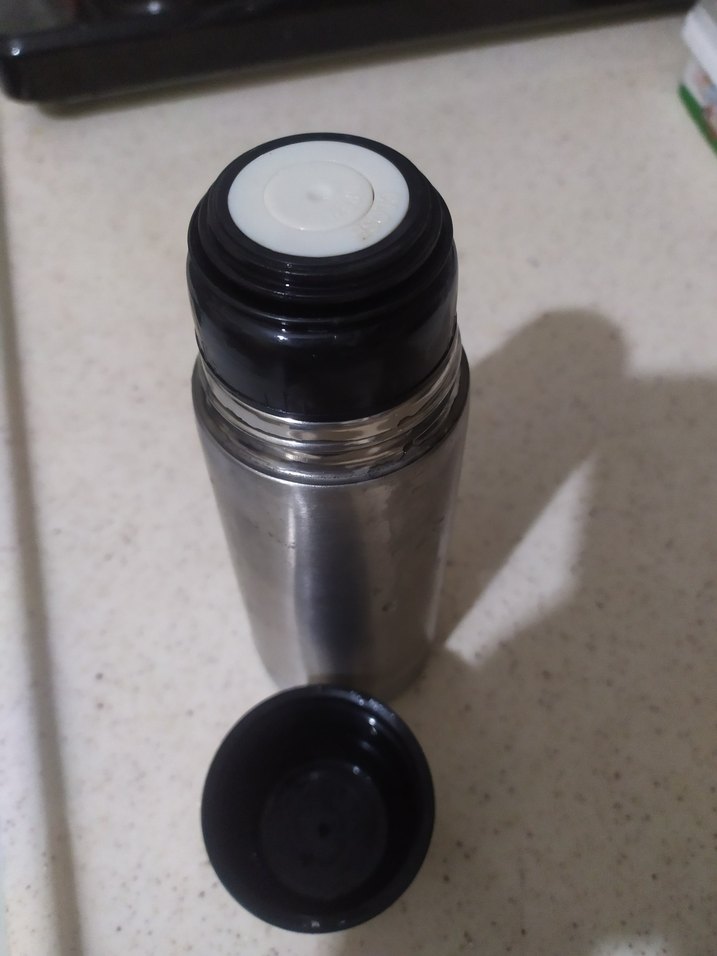 Gri Çelik Termos Şişe - Görsel 2