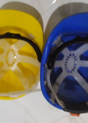 Sarı Plastik inşaat & Motosiklet Kaskı - Görsel 2