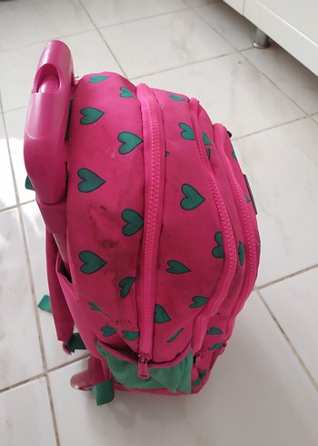 Beden Renk Pembe Renkli Çekçekli Çocuk Okul Çantası