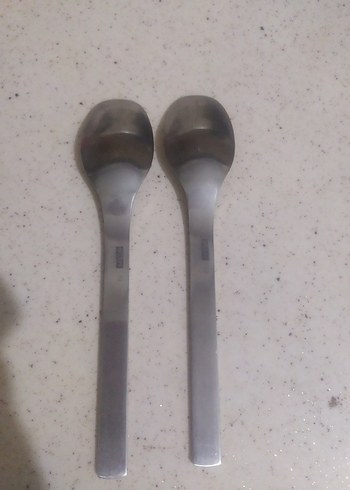Beden Gri Metalik 2'li Tatlı dondurma Kaşığı