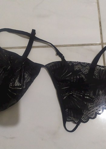 Siyah Gotik Dantel Büstiyer