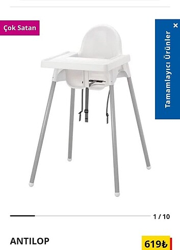 Ikea antilop mama sandalyesi 