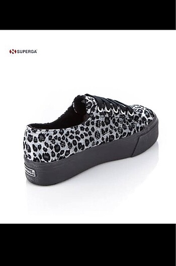 Superga leopar desenli spor ayakkabı