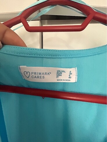 s Beden mavi Renk Primark Viskoz elbise