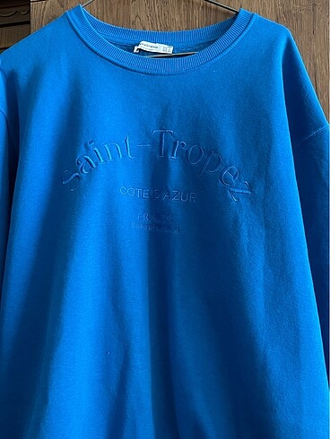 s Beden mavi Renk Stradivarius Kadın Sweatshirt