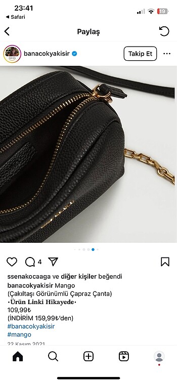  Beden Mango Kadın Askılı Çanta