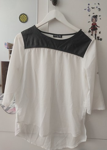 Beyaz Kadın Pamuklu Bluz - Görsel 5