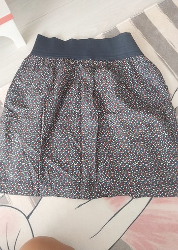 Düğmeli Çok Renkli Midi Hamile Eteği - Görsel 3