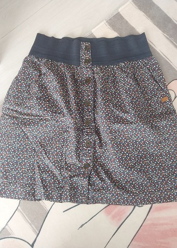 Düğmeli Çok Renkli Midi Hamile Eteği - Görsel 2