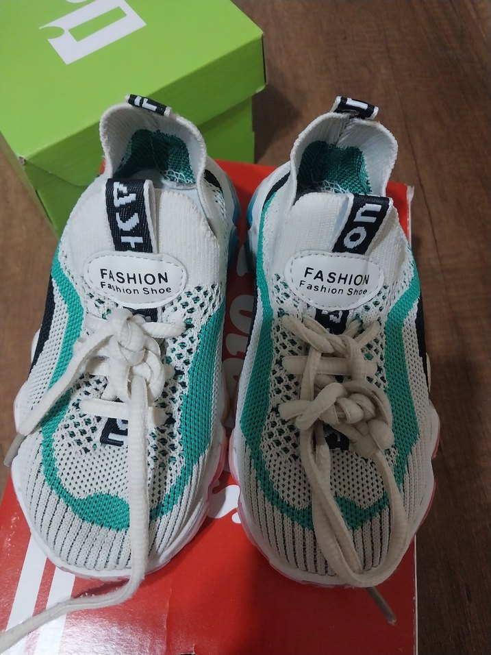 Beyaz Elastik Bağcıklı kiz Çocuk Spor Ayakkabı - Görsel 2